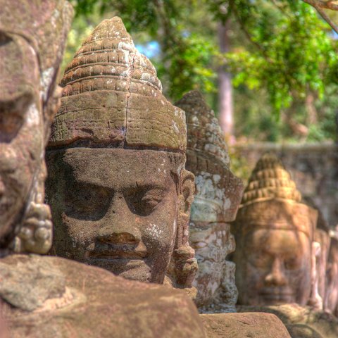 Cambodia  Tempels of Angkor : Cambodia Cambodja 2008 hdr, faces