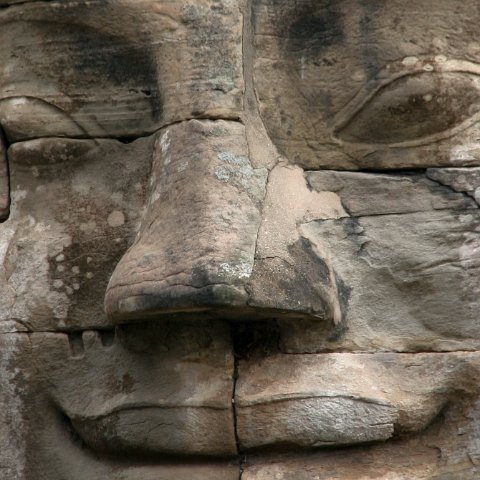 Faces Bayon  Cambodja 2006 Siem Reap. : Cambodia 2006 Ankor wat Angkor Thom Temple complex