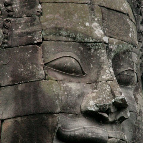 Faces Bayon  Cambodja 2006 Siem Reap. : Cambodia 2006 Ankor wat Angkor Thom Temple complex
