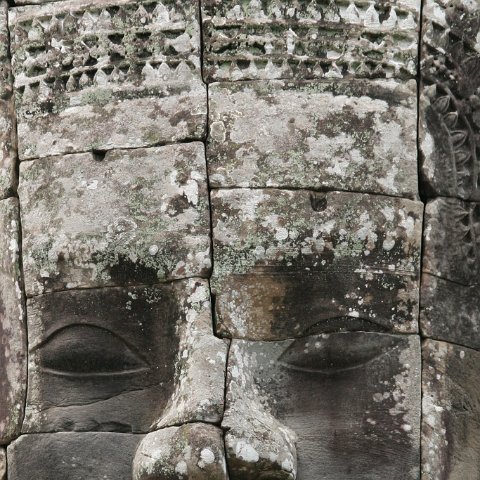 Faces Bayon  Cambodja 2006 Siem Reap. : Cambodia 2006 Ankor wat Angkor Thom Temple complex
