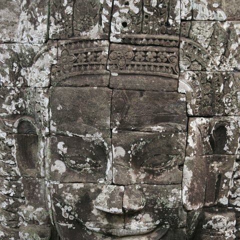 Faces Bayon  Cambodja 2006 Siem Reap. : Cambodia 2006 Ankor wat Angkor Thom Temple complex