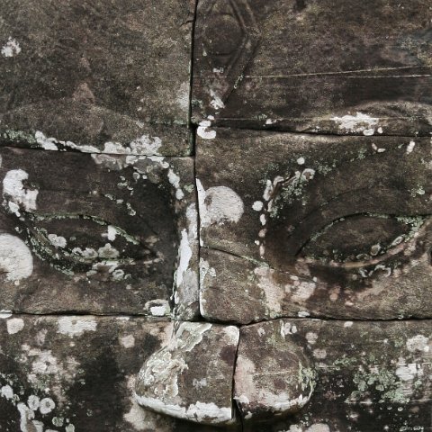 Faces Bayon  Cambodja 2006 Siem Reap. : Cambodia 2006 Ankor wat Angkor Thom Temple complex