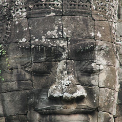 Faces Bayon  Cambodja 2006 Siem Reap. : Cambodia 2006 Ankor wat Angkor Thom Temple complex