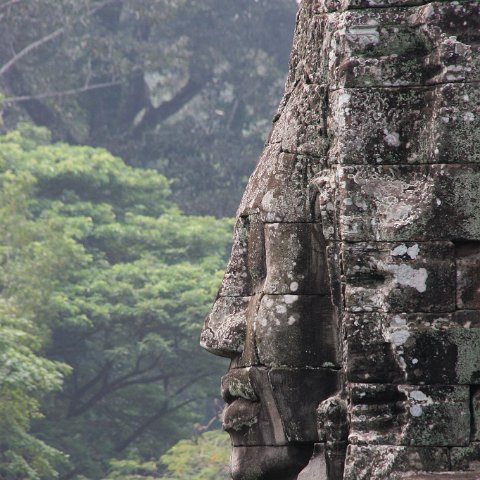 Faces Bayon  Cambodja 2006 Siem Reap. : Cambodia 2006 Ankor wat Angkor Thom Temple complex