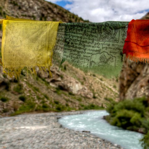 IMG 9042 2 3 2 4 2Enhancer : 2011, Himalayas, India, Zanskar, flags, hdr result