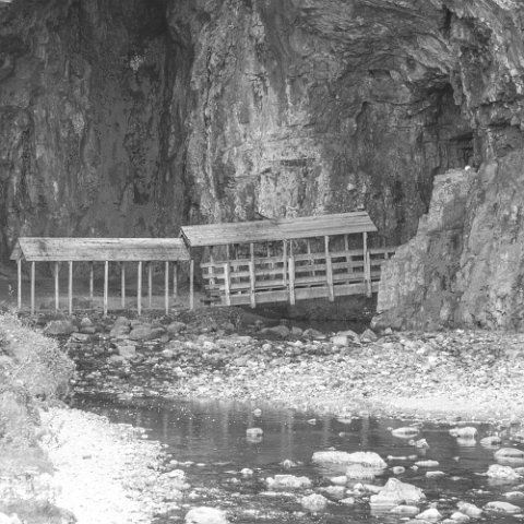 MG 4997 : Black&White, Great Britain 2007 Lake District & Peak District & Schotland, cave of smoo, www.reisfotos.nl (c) J.M. van der Horst, zwart wit