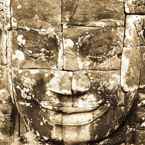 Faces Bayon  Cambodja 2006 Siem Reap. : Cambodia 2006 Ankor wat Angkor Thom Temple complex