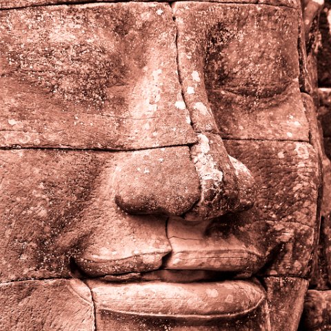 Faces Bayon  Cambodja 2006 Siem Reap. : Cambodia 2006 Ankor wat Angkor Thom Temple complex