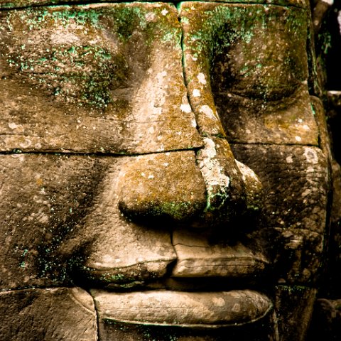 Faces Bayon  Cambodja 2006 Siem Reap. : Cambodia 2006 Ankor wat Angkor Thom Temple complex
