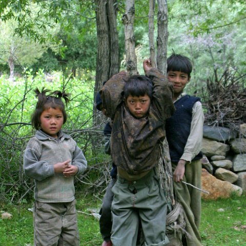 IMG09249  Reis Ladakh, India 2004 met Stichting Danja, www.danja.nl : India Ladakh 2004 Danja kids, second highest motorable pass* Manali Highway, www.reisfotos.nl (c) J.M. van der Horst