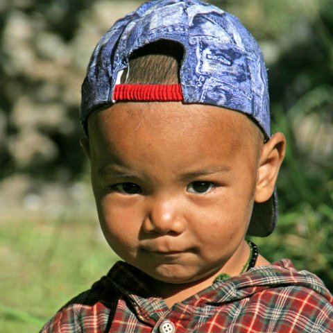 IMG12018  Reis Ladakh, India 2004 met Stichting Danja, www.danja.nl : India Ladakh 2004 Danja campsite Orchard on bank Indus Himalaya kids, India Ladakh 2004 Danja* lardo, www.reisfotos.nl (c) J.M. van der Horst